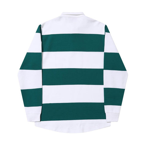 Helas Yard Ls Polo Manches Longues - White / Green - Streetart.fr
